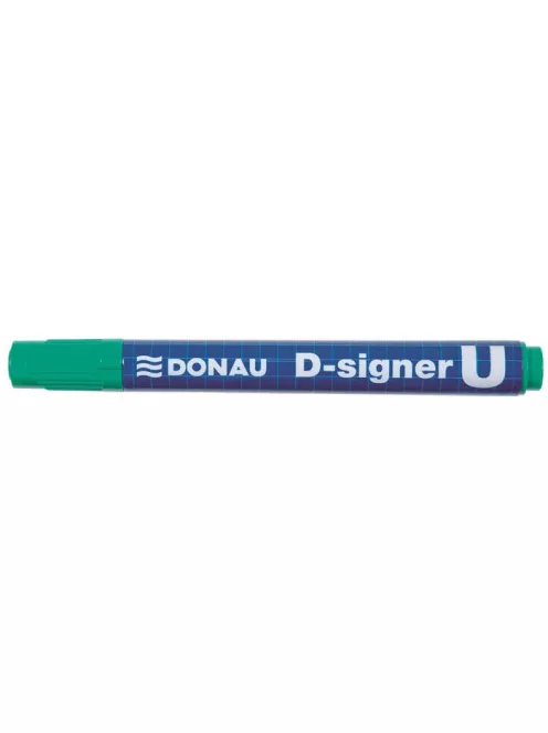 DONAU Alkoholos marker, 2-4 mm, kúpos, DONAU "D-signer U", zöld