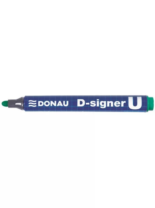 DONAU Alkoholos marker, 2-4 mm, kúpos, DONAU "D-signer U", zöld