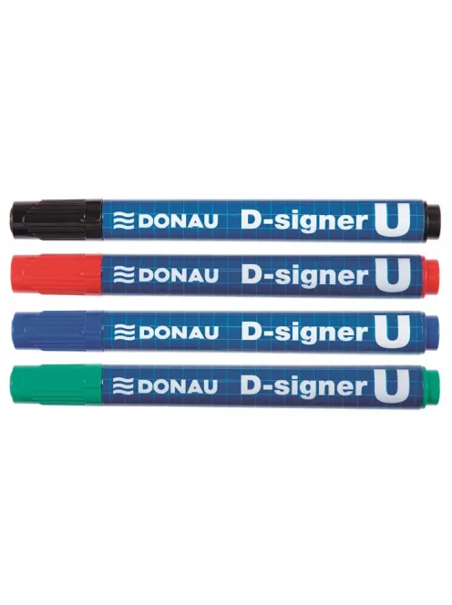 DONAU Alkoholos marker, 2-4 mm, kúpos, DONAU "D-signer U", zöld