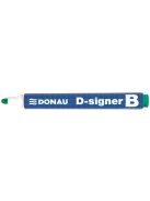 DONAU Táblamarker, 2-4 mm, kúpos, DONAU "D-signer B", zöld