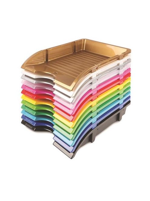 DONAU Irattálca, műanyag, törhetetlen, DONAU "Solid", fekete