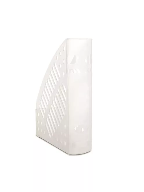 DONAU Iratpapucs, műanyag, 70 mm, DONAU, áttetsző fehér