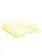 DONAU Irattálca, műanyag, DONAU, áttetsző citromsárga