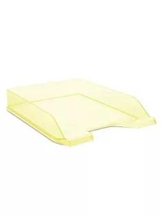 DONAU Irattálca, műanyag, DONAU, áttetsző citromsárga