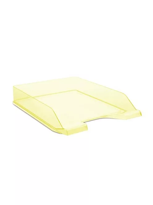 DONAU Irattálca, műanyag, DONAU, áttetsző citromsárga