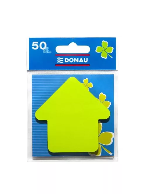 DONAU Öntapadó jegyzettömb, nyíl alakú, 50 lap, DONAU, zöld