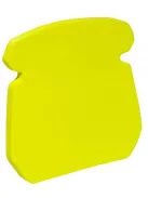 DONAU Öntapadó jegyzettömb, telefon alakú, 50 lap, DONAU, sárga