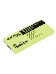   DONAU Öntapadó jegyzettömb, 51x38mm, 3x100 lap, DONAU "ECO", sárga