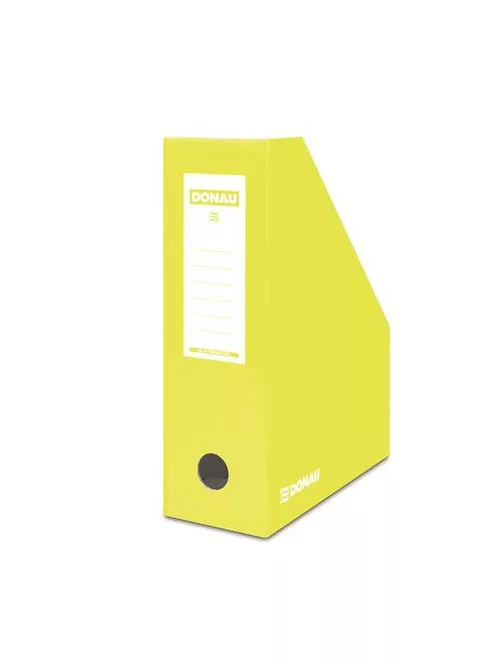 DONAU Iratpapucs, karton, 100 mm, DONAU, citromsárga