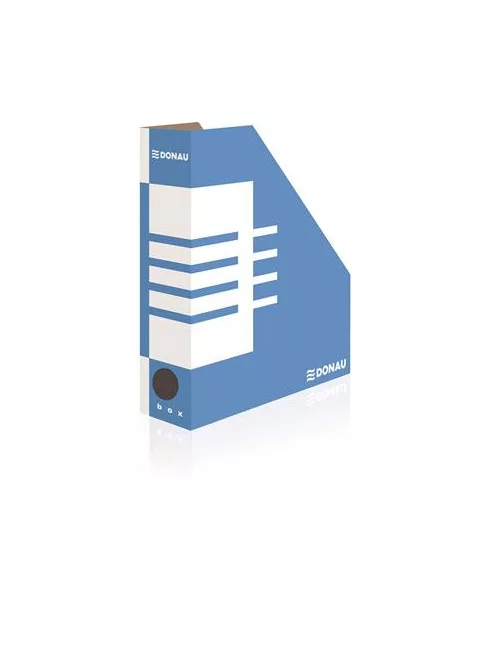 DONAU Iratpapucs, karton, 80 mm, DONAU, kék-fehér