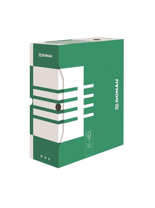 DONAU Archiválódoboz, A4, 120 mm, karton, DONAU, zöld