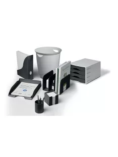   DURABLE Jegyzettömbtartó, műanyag, 100x100 mm, feltöltve, DURABLE "ECO", fekete