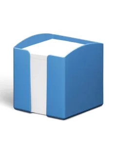   DURABLE Jegyzettömbtartó, műanyag, 100x100 mm, feltöltve, DURABLE "ECO", kék