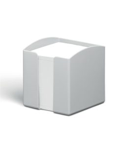   DURABLE Jegyzettömbtartó, műanyag, 100x100 mm, feltöltve, DURABLE "ECO", szürke