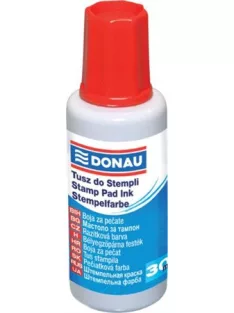 DONAU Bélyegzőfesték, 30 ml, DONAU, piros