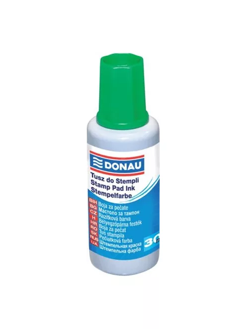 DONAU Bélyegzőfesték, 30 ml, DONAU, zöld
