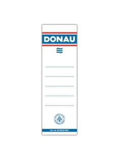   DONAU Cserecímke, iratrendezőhöz, öntapadó, 54x153 mm, DONAU, fehér