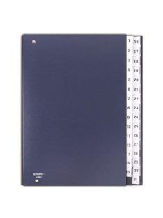 DONAU Előrendező, A4, 1-31, karton, DONAU, sötétkék