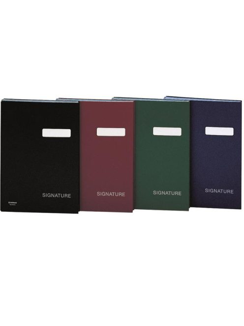 DONAU Aláírókönyv, A4, 20 rekeszes, karton, DONAU, fekete