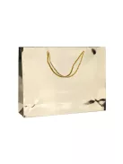 DONAU Ajándéktáska, zsinórfüles, 40x30x10 cm, DONAU "Home", vegyes metál színek