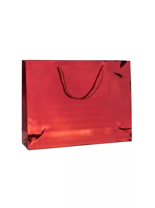 DONAU Ajándéktáska, zsinórfüles, 40x30x10 cm, DONAU "Home", vegyes metál színek