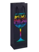 DONAU Italtartó tasak, zsinórfüles, 12x35,5x8 cm, DONAU "Home", vegyes minta