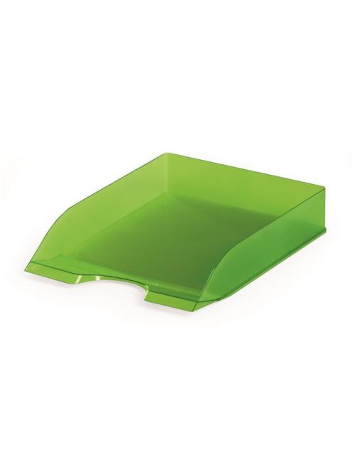 DURABLE Irattálca, műanyag, DURABLE, "Basic", áttetsző zöld