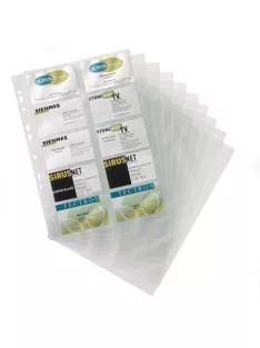 DURABLE Névjegytartó betét, 10 db-os, DURABLE