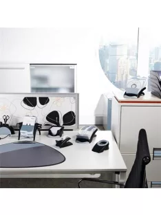   DURABLE Névjegykártyatartó, műanyag, 200 db-os, A-Z regiszterrel, fekvő, DURABLE, "VISIFIX®", fekete