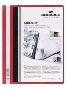 DURABLE Gyorsfűző, A4, széles, panorámás, DURABLE "DURAPLUS®", piros