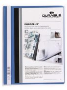 DURABLE Gyorsfűző, A4, széles, panorámás, DURABLE "DURAPLUS®", kék