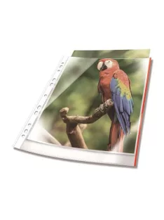   DURABLE Genotherm, lefűzhető, PP, A4, 80 mikron, DURABLE "Prémium", piros