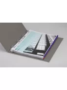 DURABLE Genotherm, lefűzhető, PP, A4, 80 mikron, DURABLE "Prémium", piros