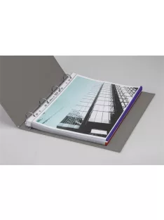   DURABLE Genotherm, lefűzhető, PP, A4, 80 mikron, DURABLE "Prémium", piros