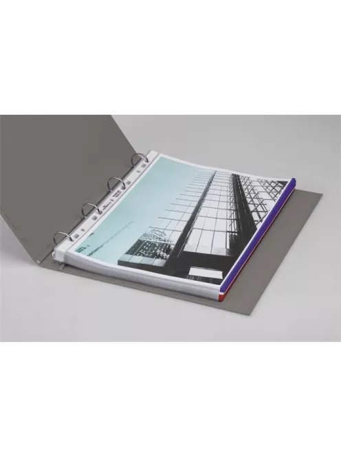 DURABLE Genotherm, lefűzhető, PP, A4, 80 mikron, DURABLE "Prémium", piros