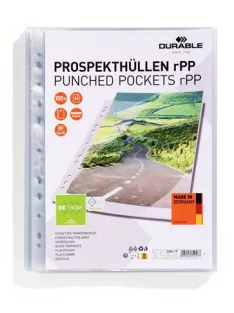   DURABLE Genotherm, lefűzhető, PP, A4, 80 mikron, DURABLE "rPP"