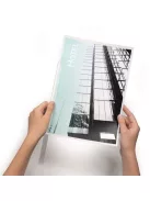 DURABLE Iratsín, 9 mm, 1-80 lap, DURABLE, áttetsző