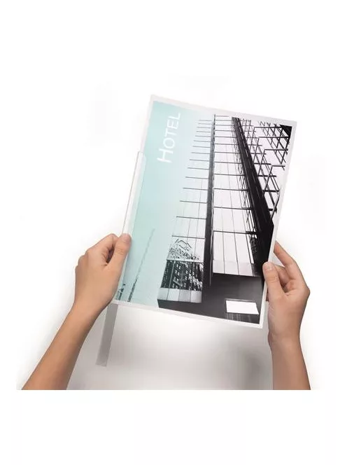 DURABLE Iratsín, 9 mm, 1-80 lap, DURABLE, áttetsző