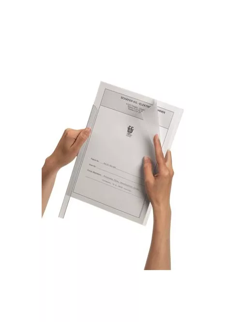 DURABLE Iratsín borító, 1-100 lap, A4, DURABLE, áttetsző