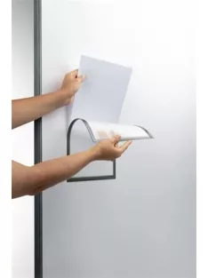 DURABLE Dokumentumtartó, A4, mágneses, DURABLE, szürke