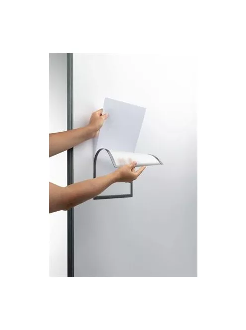 DURABLE Dokumentumtartó, A4, mágneses, DURABLE, szürke