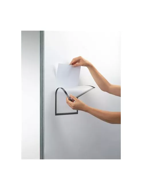 DURABLE Dokumentumtartó, A4, mágneses, DURABLE, szürke