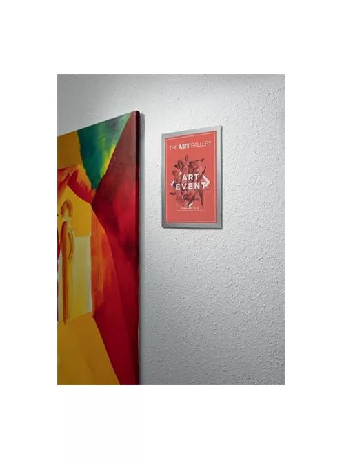 DURABLE Dokumentumtartó, A4, mágneses, DURABLE, szürke