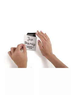  DURABLE Jegyzettartó klip, öntapadó, mágneses, DURABLE "DURAFIX® CLIP", ezüst