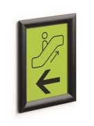 DURABLE Posztertábla, fali, A5, alumínium keret, DURABLE, fekete