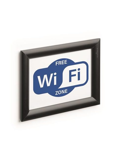 DURABLE Posztertábla, fali, A5, alumínium keret, DURABLE, fekete