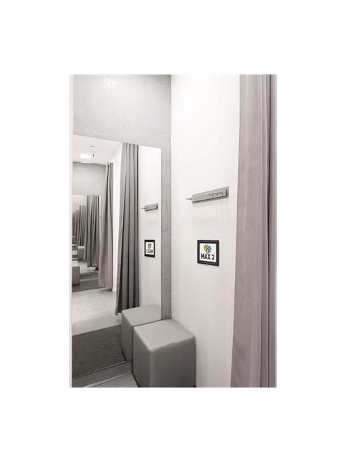 DURABLE Posztertábla, fali, A5, alumínium keret, DURABLE, fekete