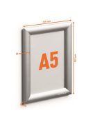 DURABLE Posztertábla, fali, A5, alumínium keret, DURABLE