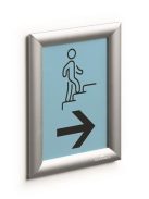 DURABLE Posztertábla, fali, A5, alumínium keret, DURABLE