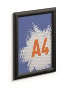 DURABLE Posztertábla, fali, A4, alumínium keret, DURABLE, fekete